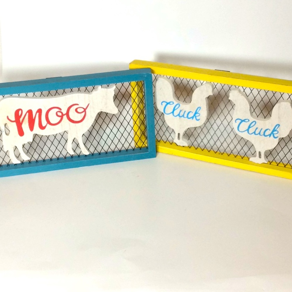 Cluck Cluck Moo Decorative Decor
